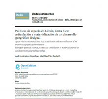 Políticas de Espacio En Limón, Costa Rica: Articulación y Materialización de Un Desarrollo Geográfico Desigual
